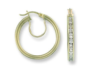 �y���������z�l�b�N���X�@�C�G���[�S�[���h�t�[�v�C�������Oyellow gold hoop earrings 30mm