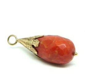 【送料無料】ネックレス　pendant antique years10 made in italy goldsolid 18 ct coral naturalpendant antique years 10 made in italy gold solid 18 ct