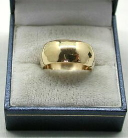 【送料無料】ネックレス　トイレ9ctgents ladies heavy 9ct gold broad wedding ring