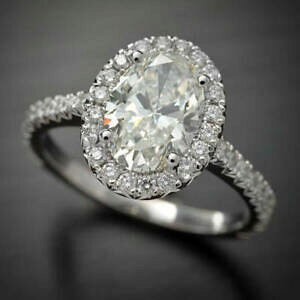 yzlbNX@zCgzCgS[hn[205 ct halo oval near white moissanite engagement wedding ring 9k white gold