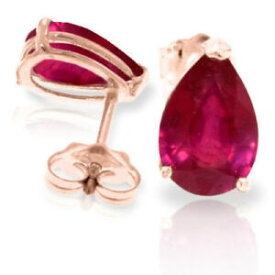 【送料無料】ネックレス　14kルビーナシカットイアリング350 cttwgenuine red ruby pear cut gemstone earrings in 14k rose gold 350 ct tw
