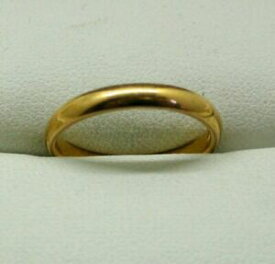 【送料無料】ネックレス　1950ヴィンテージ22ct1950s vintage plain narrow 22ct gold wedding ring