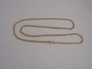 �y���������z�l�b�N���X�@03cm9ct8118gm9ct gold curb chain length 18 81gms 03cm wide second hand
