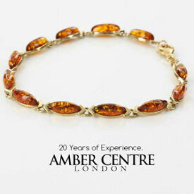 【送料無料】ネックレス　イタリアバルト9ctgbr069 rrp475italian made baltic amber and 9ct gold bracelet gbr069 rrp475