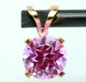 yzlbNX@188ctsNTt@CA14k14ktCF[S[hy_gfree shipping188ct genuine pink sapphire 14k 14kt solid yellow gold pendant free shipping