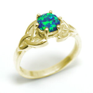 yzlbNX@O1ctIp[9ctS[hop13trinity knot ring 1ct galaxy opal 9ct gold op13