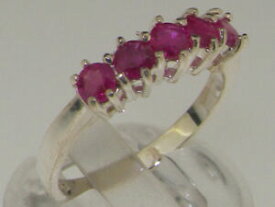 【送料無料】ネックレス　z9ctホワイトゴールドルビーwomensエタニティーリングサイズj9ct white gold natural ruby womens eternity ring sizes j to z