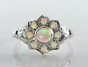 �y���������z�l�b�N���X�@class 9ct 9kwhite gold aaa opal sun starmoon art deco ins ring free resizeclass 9ct 9k white gold aaa opal sun star moon
