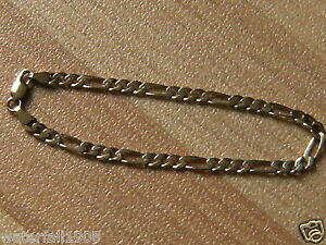 �y���������z�l�b�N���X�@figaro 9ct yellow gold chain bracelet hallmarked210mmlength 5grams in weightfigaro 9ct yellow gold chain bracelet hallmark