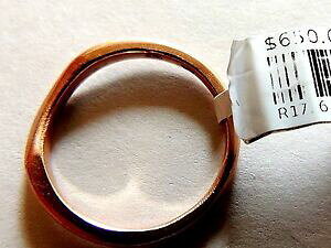 yzlbNX@14kTCY65fwb576modern classic little king 14k solid rose gold swirl ring size 65 model wb576