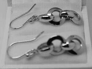 �y���������z�l�b�N���X�@kaedesigns genuine 9ct white gold 10mm circle belcherearringskaedesigns, genuine 9ct white gold 10mm circle belcher earr