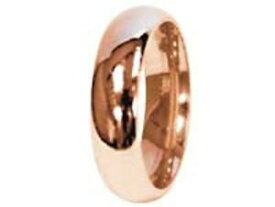 【送料無料】ネックレス　9ct4mmヘビートイレコート9ct rose gold 4mm heavy weight gents court shape wedding ring