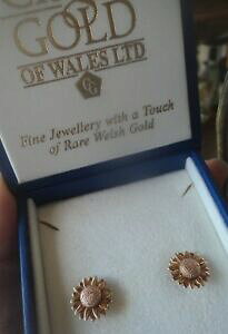【送料無料】ネックレス ウェールズゴールドデイジーイヤリングイエローローズゴールドclogau welsh 9ct gold sunflower daisy earrings hm 2000 yellow amp; rose gold
