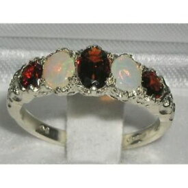 【送料無料】ネックレス　solid 9ct white gold deep red garnet opaleternity ringsolid 9ct white gold deep red garnet opal eternity ring