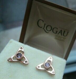 yzlbNX@[YS[hsNTt@CAX^bhCOearly clogau 9ct rose gold tryfan triquetra pink sapphire stud earrings c1990s