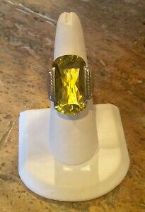 yzlbNX@spectacular sterling34 ct lemon quartz ringsz 8retspectacular sterling silver 34 ct lemon quartz ring sz 8 ret