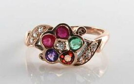 【送料無料】ネックレス　lush 9ct 9k rose goldregarddaisy art deco ins ring free resizelush 9ct 9k rose gold regard daisy art deco ins ring free