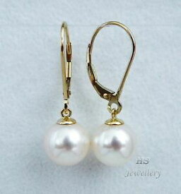 【送料無料】ネックレス　hs10mmイアリング14ctイェローゴールドトップhs round south sea cultured pearl 10mm hoop earrings 14ct yellow gold top grade