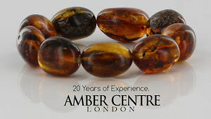 �y���������z�l�b�N���X�@�h�~�j�J�i�`�������I�����W�u���X���b�g��rare dominican 100 natural amber bracelet w069 rrp459