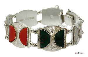 yzlbNX@20XRbghstgVo[OXEH[hbrothers1953mid 20th century scottish stg silver glass agate bracelet, the ward brothers1953