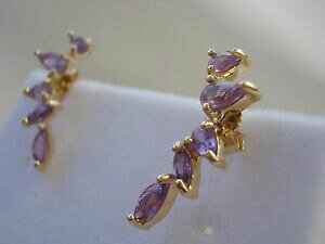 yzlbNX@fUCi[p[vTt@CACOhbvlimited edition designer natural purple sapphire drop gold earrings