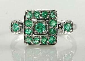 yzlbNX@class 9k 9ct white gold all colombian emeraldart deco ins ring free resizeclass 9k 9ct white gold all colombian emerald ar