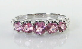 【送料無料】ネックレス　lush 9ct 9kwhite gold pink tourmaline eternity artdeco ins ring free sizelush 9ct 9k white gold pink tourmaline eternity a