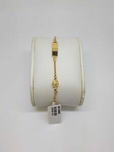 �y���������z�l�b�N���X�@�S�[���h�A�C�f���e�B�e�B�u���X���b�g�h��miran 110227 18k babies gold identity ladybug bracelet adj115amp;14cm rrp 585