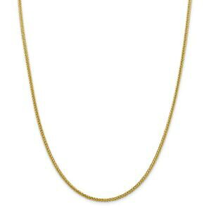 yzlbNX@CG[S[hZ~\bh`F[uX^[NXv14k yellow gold 235mm semi solid 3 wired wheat chain w lobster clasp 16 24