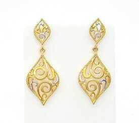 【送料無料】ネックレス　レディースイエローゴールドイヤリングイヤリングladies earrings 22ct 916, 22k yellow gold filigree dangle earrings