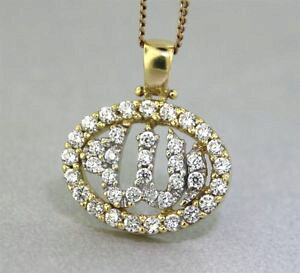 yzlbNX@CF[S[hZbgallah pendant18kyellow gold gem set allah pendant guaranteed genuine 18k gold