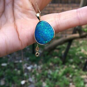yzlbNX@I[XgA_ubgIp[kS[hXp[Ny_g100 australia doublet opal sparking colors 9k gold pendant 1158cts 5242