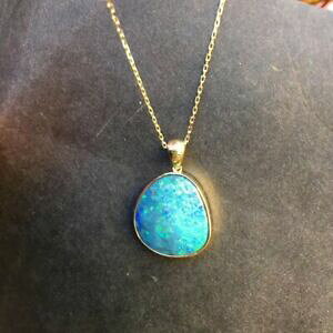 yzlbNX@I[XgA_ubgIp[kS[hXp[Ny_g5242sparking colors australia doublet opal 9k gold pendant 1158cts