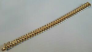 �y���������z�l�b�N���X�@���[�Y�S�[���h�_�u�������N�u���X���b�gexcellent 9ct rose gold double curb link bracelet