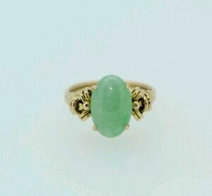 yzlbNX@CG[S[hqXCO18ct yellow gold jade ring