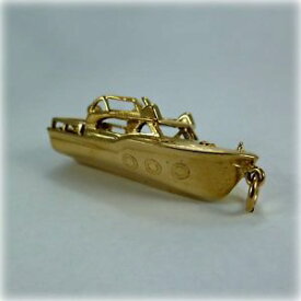 【送料無料】ネックレス　ヴィンテージ9ctボートペンダントvintage 9ct gold speed boat pendant or charm