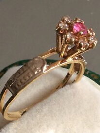 【送料無料】ネックレス　18ct solid gold ladiesピンクsaphire daimondサイズj518ct solid gold ladies pink saphire amp; daimond size j5
