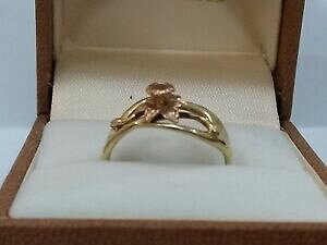yzlbNX@re[WEF[YS[hO^{bNXTCYvintage 1995 clogau 9ct welsh gold saffodil ring tan box size m