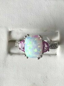 【送料無料】ネックレス　ゴージャスkゴールドオパールピンクプリンセスリングサイズgorgeous 10 k gold natural fire opal pink turmalibe princess ring size 75