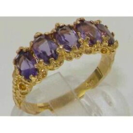 【送料無料】ネックレス　ビクトリアソリッドゴールドアメジストリングvictorian design solid 9ct gold amethyst ring