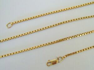 �y���������z�l�b�N���X�@�u�h�E209ctvintage 20 inch 9ct gold box chain