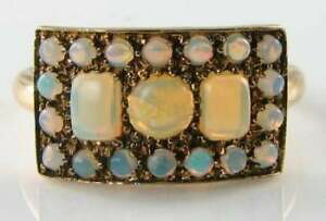 yzlbNX@S[hIp[NX^A[fRCOt[TCYlush 9k 9ct gold all aus opal cluster eternity art deco ins ring free resize