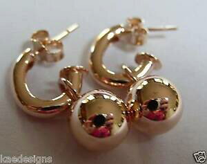 yzlbNX@kt[YS[hx`[{[hbvCOkaedesigns genuine heavy 9kt rose gold 14mm belcher ball drop earrings