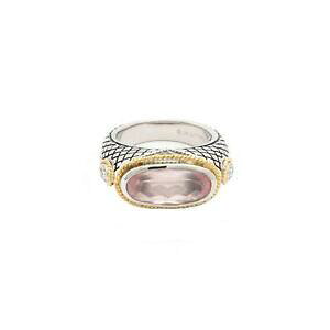 yzlbNX@JfS[hX^[OVo[[YNH[cI[oOandrea candela 18k gold amp; sterling silver rose quartz oval ring acr27607rq