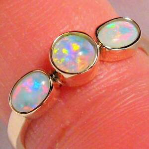 yzlbNX@k[YS[hAJTCYI[XgAIp[O24g 14k rose gold us size 7 genuine australian natural solid opal ring gem 933
