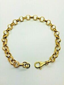 【送料無料】ネックレス イエローソリッドゴールドベルチャーブレスレット9ct yellow solid gold belcher bracelet 9
