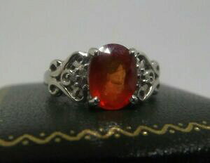 yzlbNX@kzCgS[hIWTt@CAO18ct 18k white gold 2ct orange sapphire ring n
