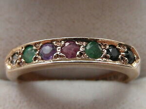 yzlbNX@fB[XS[hrNgAOTCY59m ladies 9ct gold victorian dearest 12 eternity ring size k 12