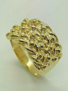 yzlbNX@CG[\bhS[hL[p[O9ct yellow solid gold 4 row keeper ring