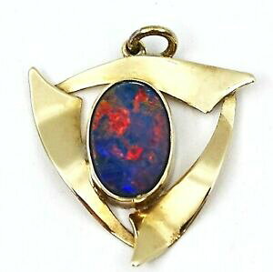 yzlbNX@nhChCG[S[hIp[_ubgy_ghandmade 9ct yellow gold amp; striking opal doublet pendant